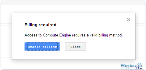 Google Compute Engine要求填写财务信息